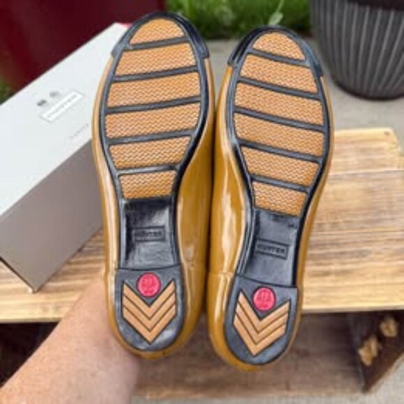 NEW HUNTER ORIGINAL Adorable Mustard & Black Ballet Flats - Size 5 - Picture 8 of 10
